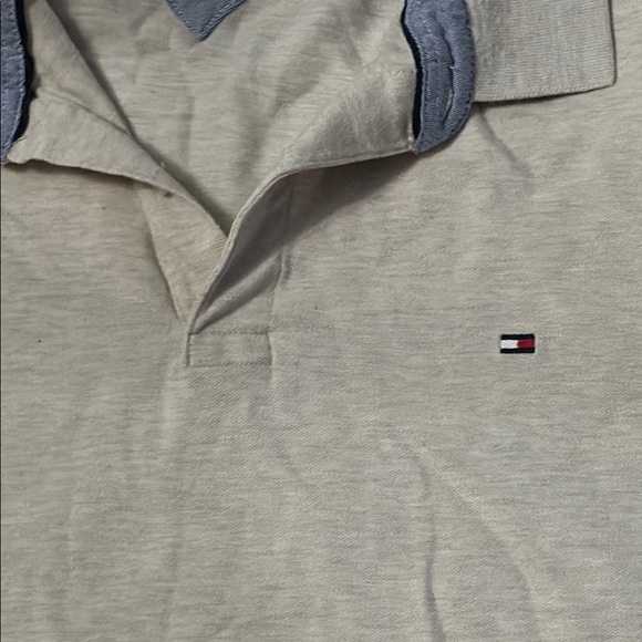 Tommy Hilfiger Men's CREAM Polo Shirt slim fit, XL - Picture 4 of 7